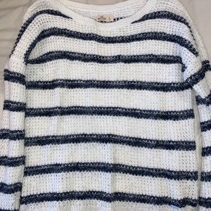 Heavy striped hollister sweater